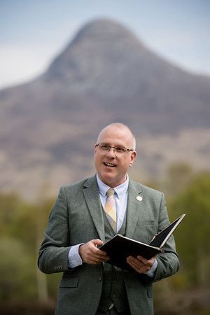 John Paul Fitzpatrick, ceremony book in hand
